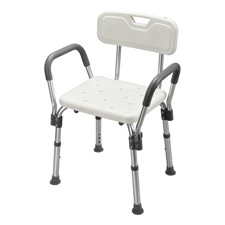 SectorCare Shower Chair with Backrest and Padded Armrests 136 kg