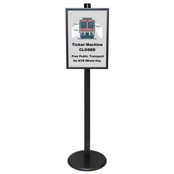 Black A2 Poster Stand with Eco Frame – Single Sided