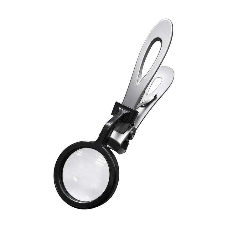 SectorCare Nail Clipper with Detachable Magnifier Wide Jaw Silver