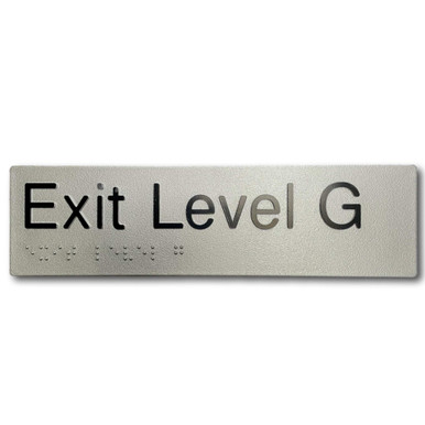 Exit Level G Braille Sign – Accessibility Compliant