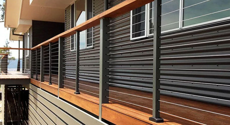 Deck Wire Rope Balustrade Wire Post Handrail Terrace Stainless