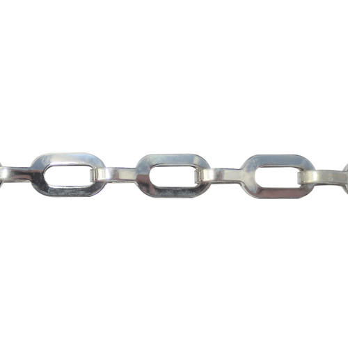 Sash Chain (227LNP) - 20.0mm x 7.0mm - Silver Nickel