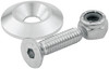 COUNTERSUNK BOLT KIT -  1/4" 20 WITH 1" WASHER - SILVER