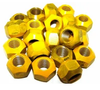 5/8 -11 LUG NUTS  - DOUBLE TAPER YELLOW - 20 PK