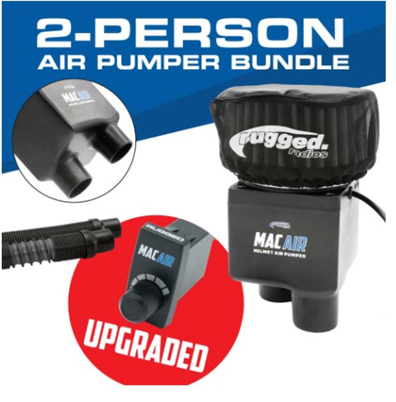 MAC Air 2-Person Helmet Air Pumper (Bundle)