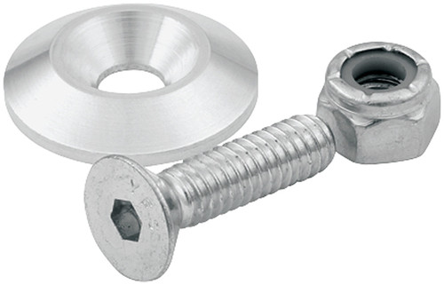 COUNTERSUNK BOLT KIT - 1/4" 20 - 1.25" WASHER - SILVER