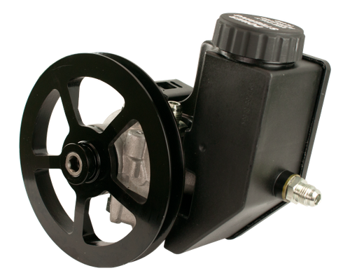 BLOCK MOUNT STEERING PUMP WITH V-BELT PULLEY - RESERVOIR