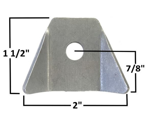 BODY TAB 1/2 HOLE