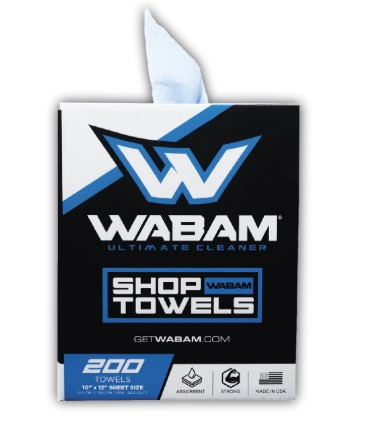 WABAM Shop Towels - 200ct Box