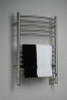 Jeeves Collection - Model E Curved - Brushed - Heated Towel Rack 20.5" x 31"