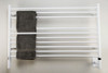 Jeeves Collection - Model L Straight - White - Heated Towel Rack 39.5" x 27"