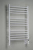 Jeeves Collection - Model C Straight - White - Heated Towel Rack 20.5" x 36"