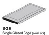 Hampton White 3x6 Beveled Glazed Edge 3" Side (ADXADHWH906)