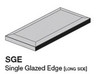 Studio Snow Cap 1.9x7.8 Single Glazed Edge 7.8" Edge (ADSTW814)