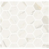 Marmorea Bianco Calacatta Polished 2" Hexagon Mosaic (FIBCH)