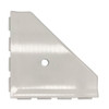 Geo Lugged Gray Polished Corner Shelf 10" (SBA19521)