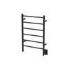 Jeeves J Straight Matte Black Heated Towel Rack