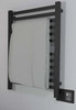 Quadro Q 2033 Matte Black Heated Towel Rack 24.375 x 35.375 (Q2033MB)