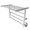 Radiant Brushed Shelf Heated Towel Warmer