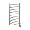 Radiant Brushed Hardwired Large Curved Heated Towel Warmer
