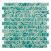 Oceanique High Tide Turquoise Glossy Mosaic 1x1