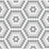 Soho Afternoon Blend Matte Glazed Porcelain Hexagon Mosaic