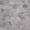 Eden Bardiglio Matte Hexagon Mosaic 2x2