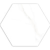 Concert White Matte Porcelain Hexagon 6x7