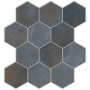 Home Bluelagoon Matte Hexagon Mosaic 12x13