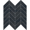 Silky Dark Matte Chevron 12X12.25 Mosaic