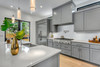 Enameled Glass Calacatta Linear Room Scene Kitchen 