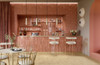  Miniature Soda Rosa Corallo Tiled Cafe Room Scene