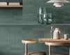Miniature Cera Verde Foresta Tiled Cafe Room Scene