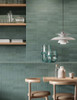 Miniature Cera Verde Foresta Tiled Cafe Room Scene