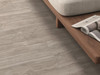 Pointe Travertine Dark Grey 12" x 24" Rett Matte