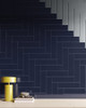 Navy Tiled Wall