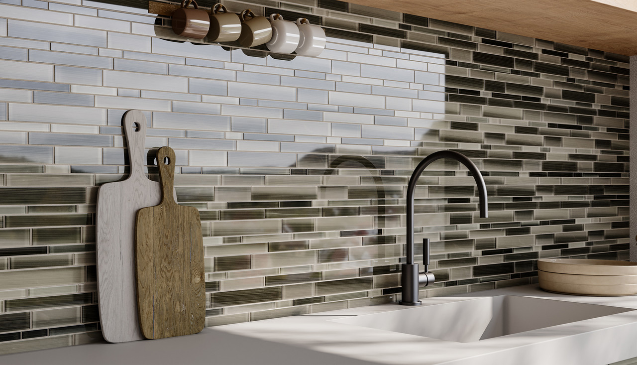 Kitchen Backsplashes in Fused and Mosaic Glass