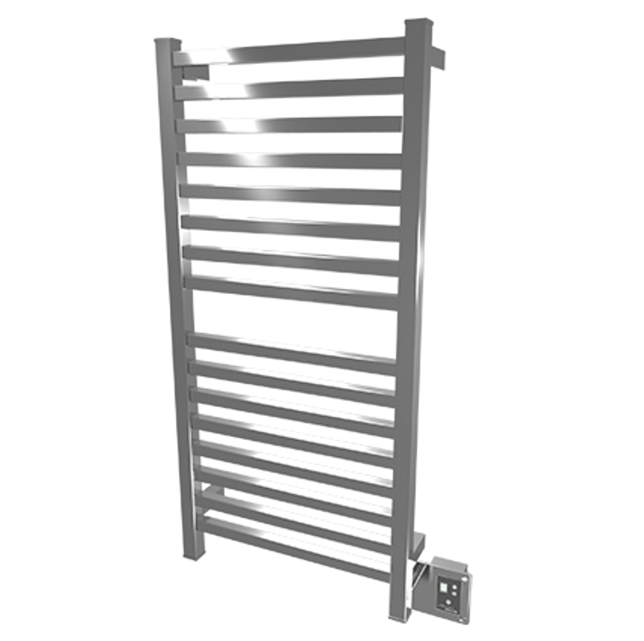 Quadro Collection Model Q 2033 Brushed Heated Towel Rack 20 X 33 Tiles Direct Store