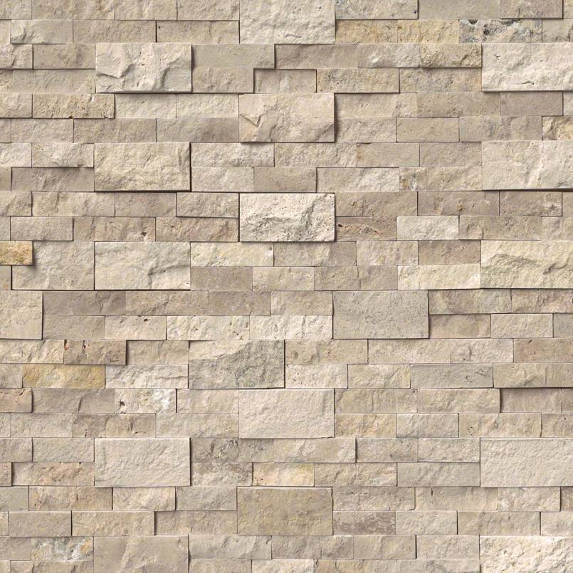 Rockmount Stacked Stone Roman Beige Splitface Panel 6x24 - Tiles