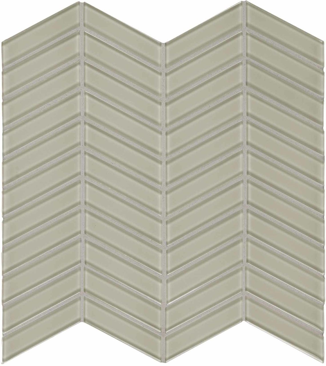 Element Earth Chevron Glass Mosaic 11.73 x 11.73 Sheet ...