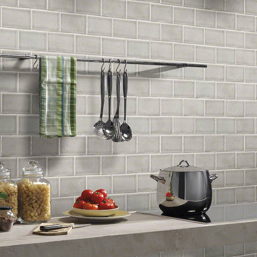 Highland Park Dove Gray Subway Tile 3x6 - Tiles Direct Store