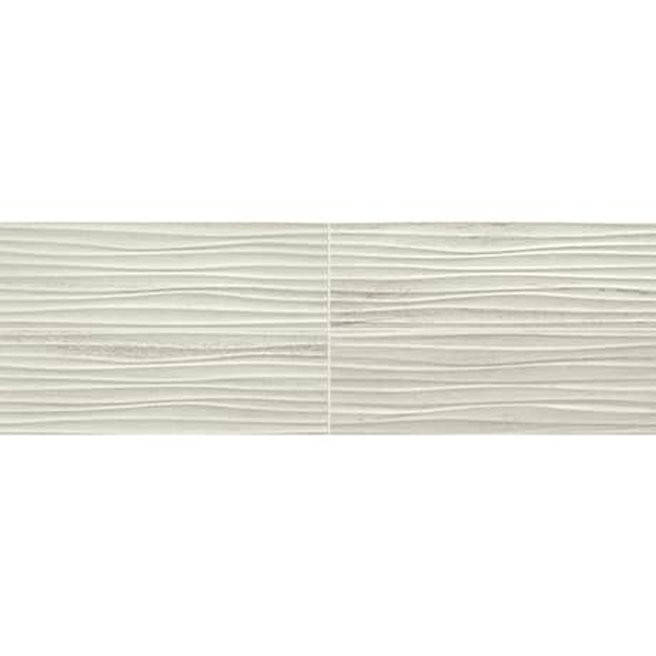 Articulo Editorial White 6x18 Wave Wall Tile - Tiles Direct