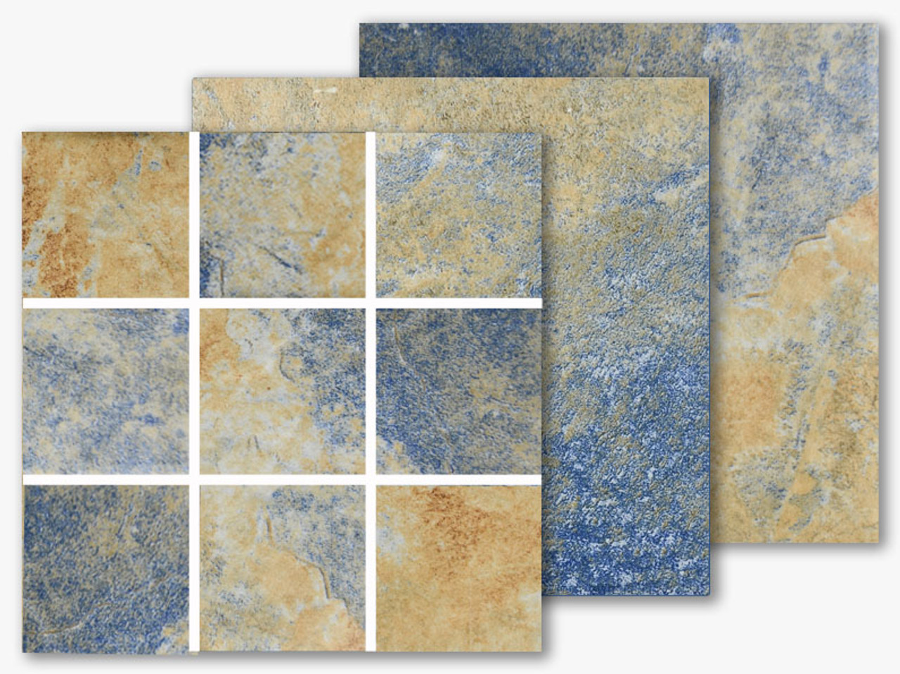 Italian Slate Series Naples 2x2 Porcelain Mosaic 12x12 Tiles