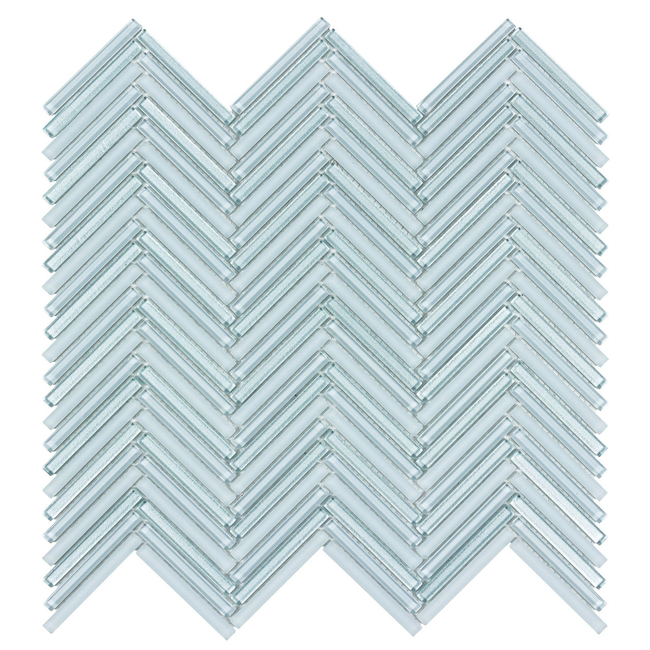 Seasons Celestial Glass Herringbone Mosaic 0.25x2 - Tiles Direct Store
