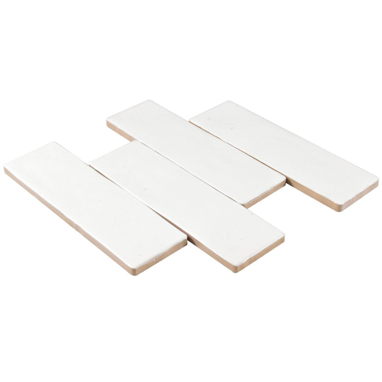 Muse Cotto Bianco Ceramic Wall Tile 2.5x8 - Tiles Direct Store
