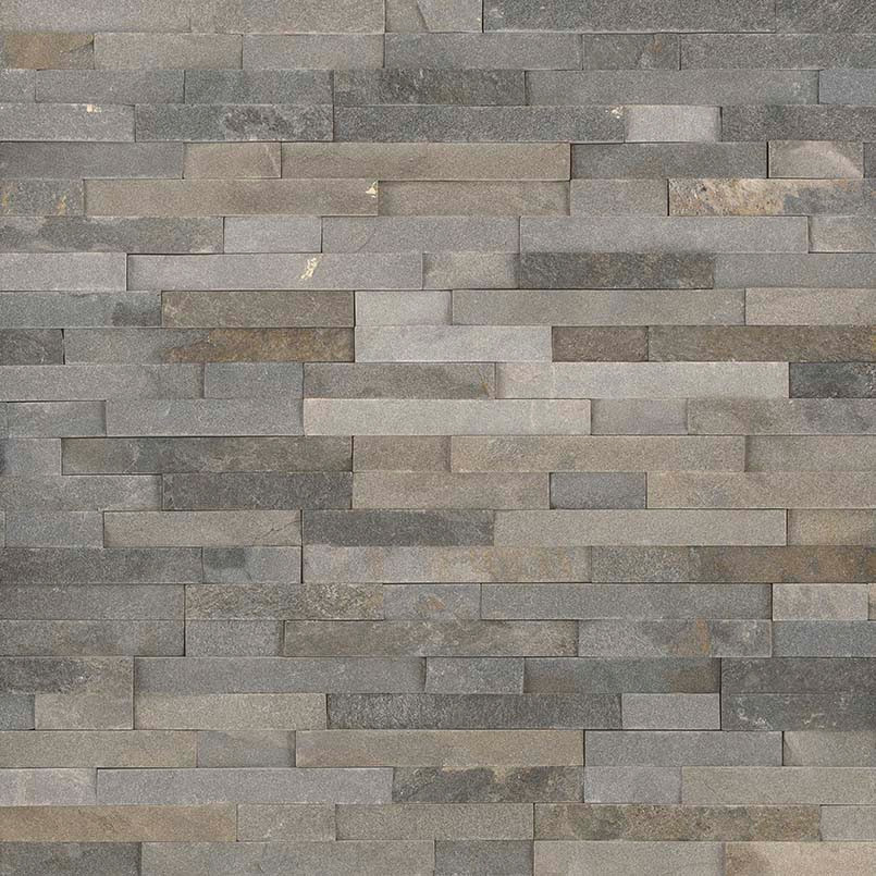Rockmount Stacked Stone Sedona Grey Splitface Panel 6x24 - Tiles