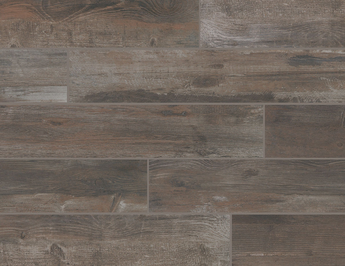 Bryson Valley Truffle Barnwood Porcelain 8x48 - Tiles Direct Store