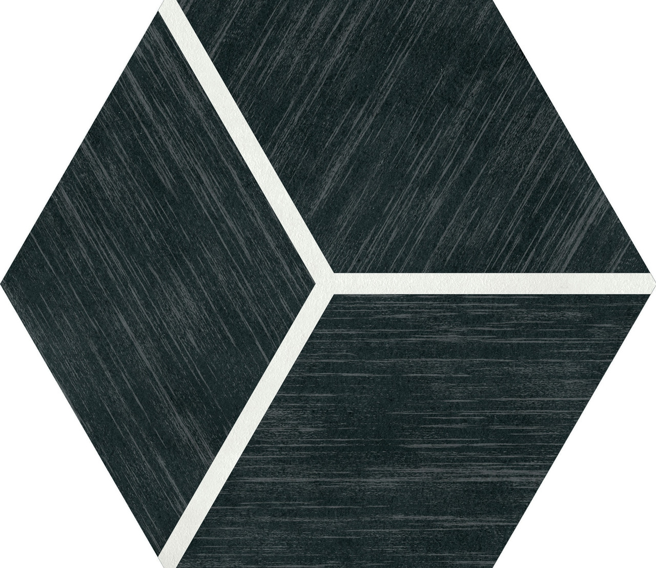 Bee タワー【グレー14番】 Bee Hive Medley Cube Negative Porcelain Hex 8.5x10 - Tiles Direct