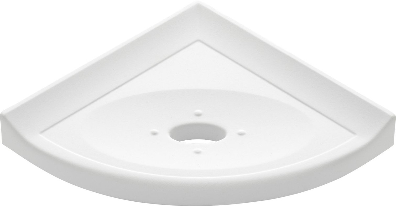 Bright White Bathroom Caddy Corner Shelf