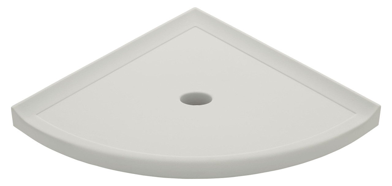White Ceramic Corner Shower Shelf